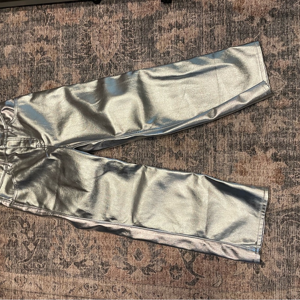 Abercrombie Kids Shiny Silver Pants Girls 11/12